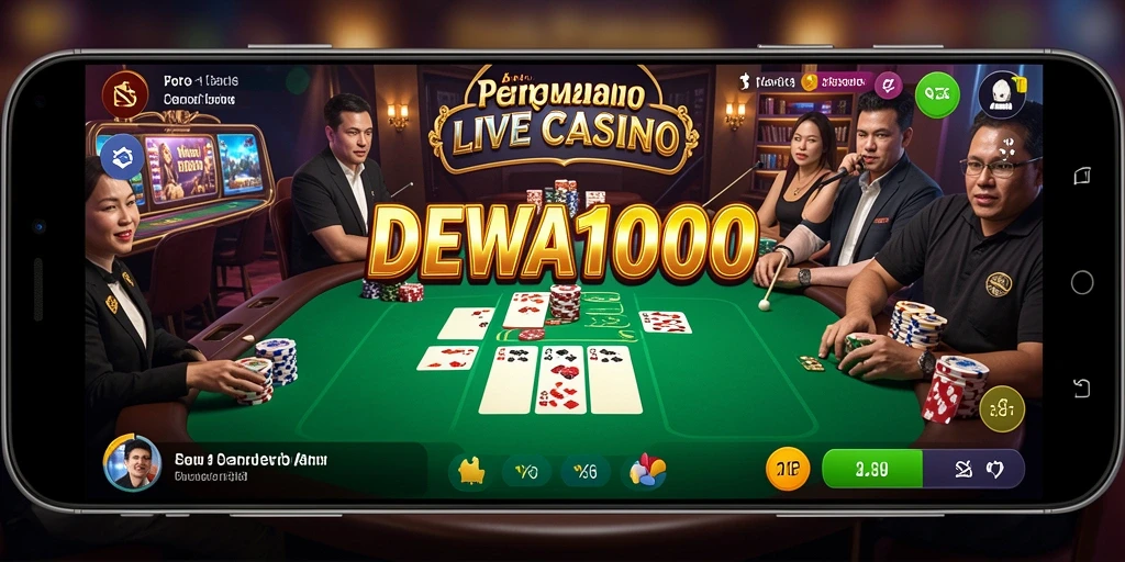 Gameplay seru dan interaktif di DEWA1000 Live Casino.