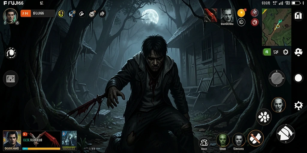 Gameplay FUJI66 dengan suasana horor yang mencekam.