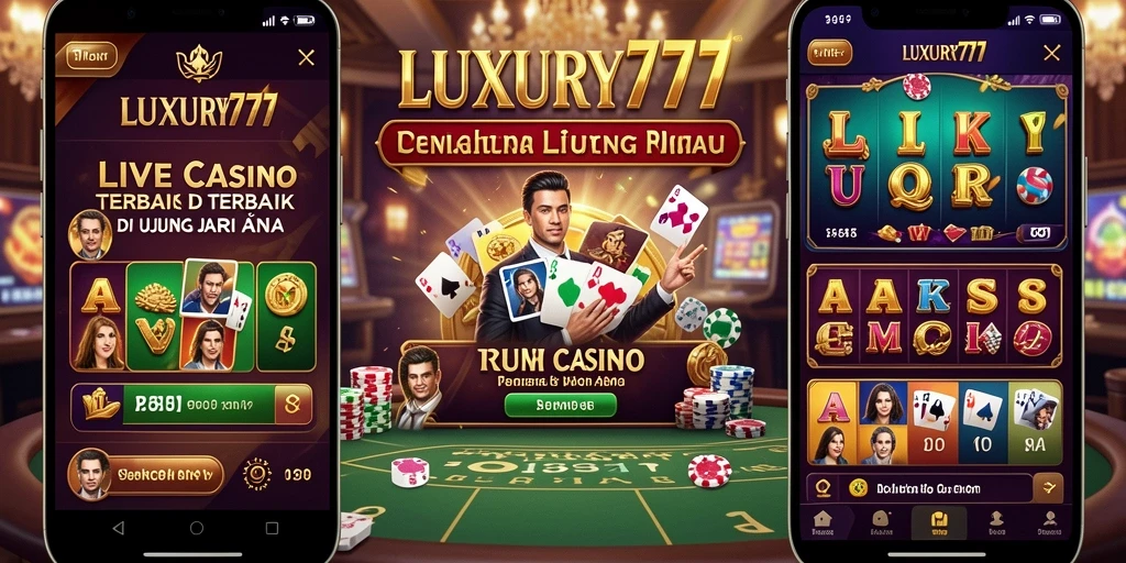 Tampilan gameplay mendebarkan di LUXURY777 dengan dealer langsung.