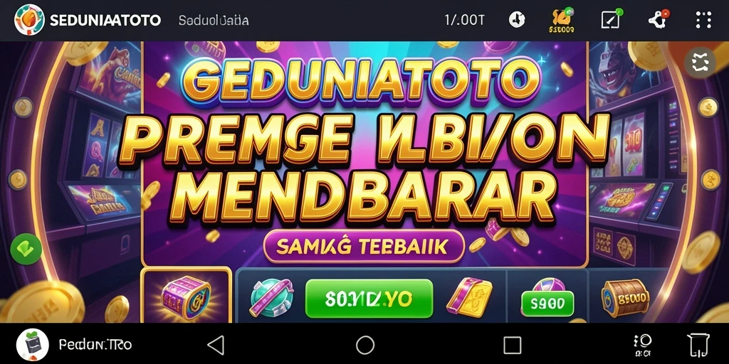 Screenshot gameplay <strong>SEDUNIATOTO</strong> menampilkan aksi slot yang mendebarkan.